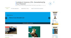 Desktop Screenshot of mainecoonbreederlist.com